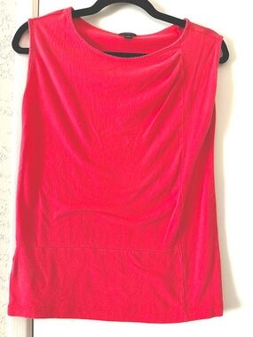 Ann Taylor Sleeveless Shell Top Size Small Coral Pink